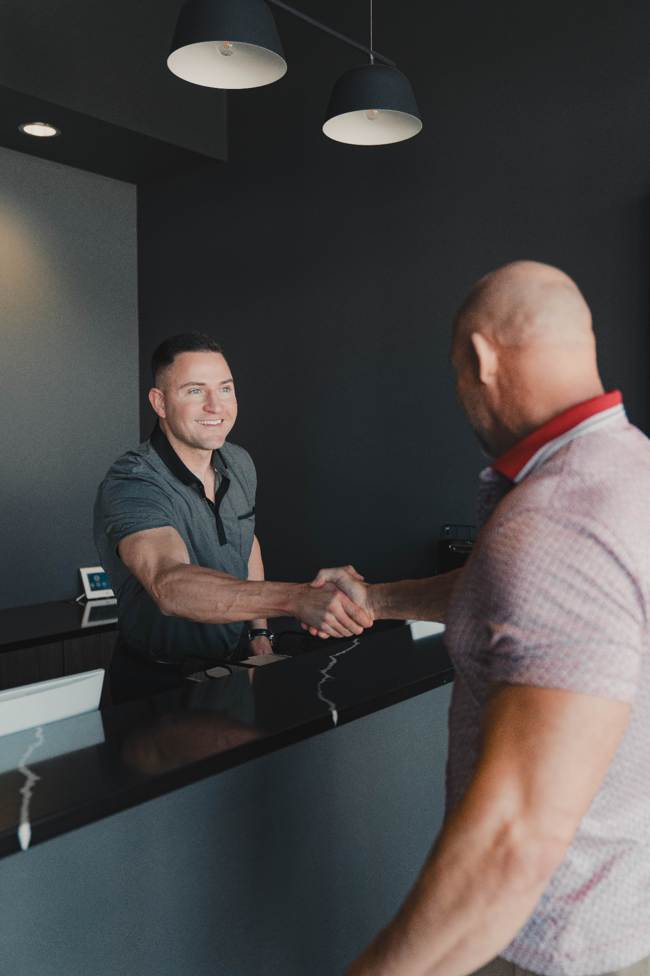 Vital Society reception handshake