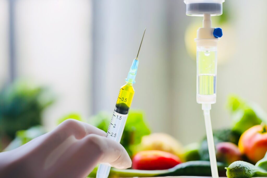 IV infusion with vitamins
